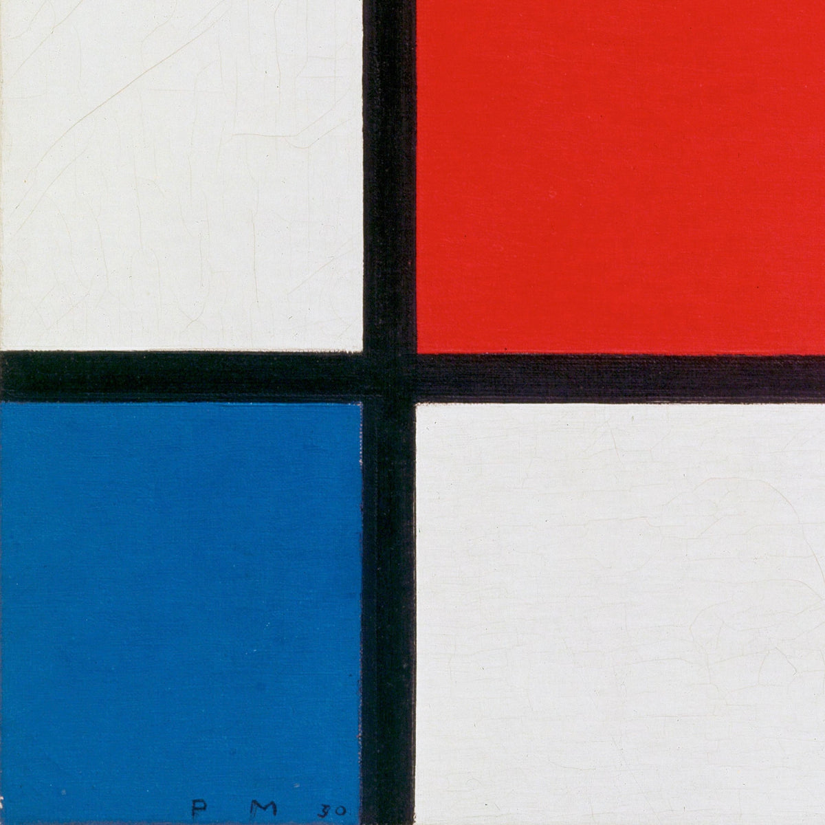 Piet Mondrian Becher | Komposition mit Rot, Blau und Gelb
