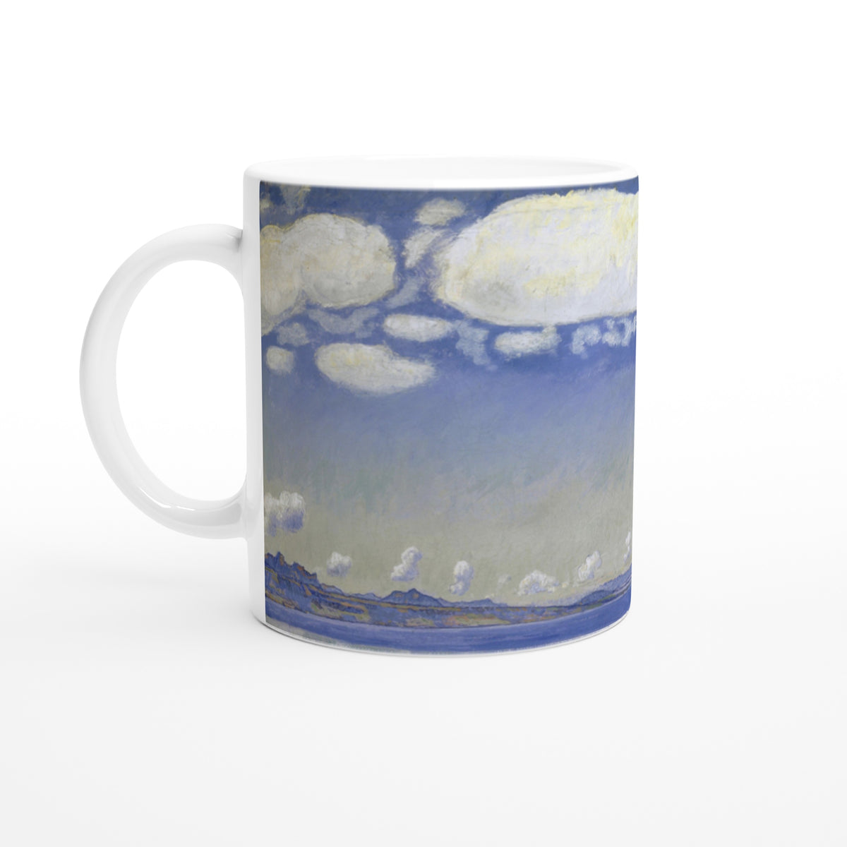Ferdinand Hodler “Lake Geneva Seen from Chexbres” ceramic mug, museum-quality reproduction of Swiss landscape painting,  11oz (325ml)