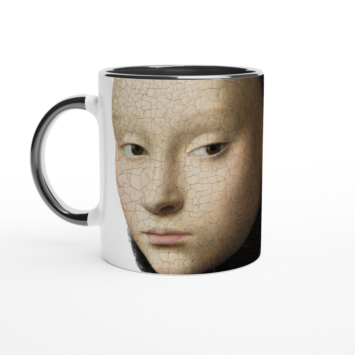 Petrus Christus “Portrait of a Young Lady” ceramic mug, museum-quality reproduction of Renaissance portrait, 11oz (325ml)