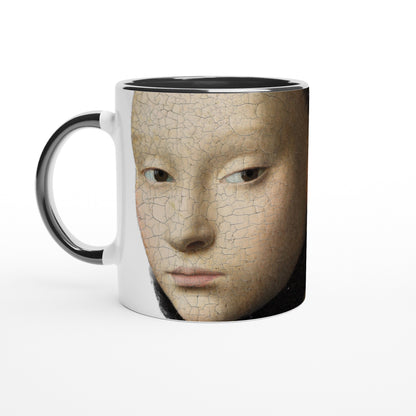 Petrus Christus “Portrait of a Young Lady” ceramic mug, museum-quality reproduction of Renaissance portrait, 11oz (325ml)
