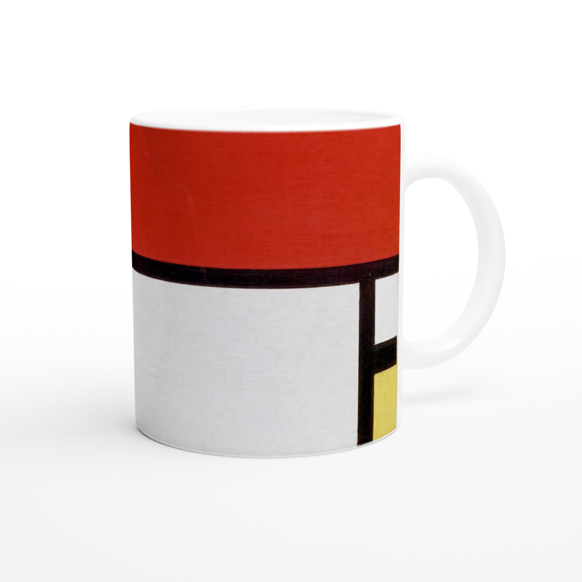 Piet Mondrian Becher | Komposition mit Rot, Blau und Gelb